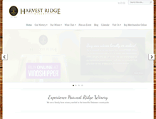 Tablet Screenshot of harvestridgewinery.com